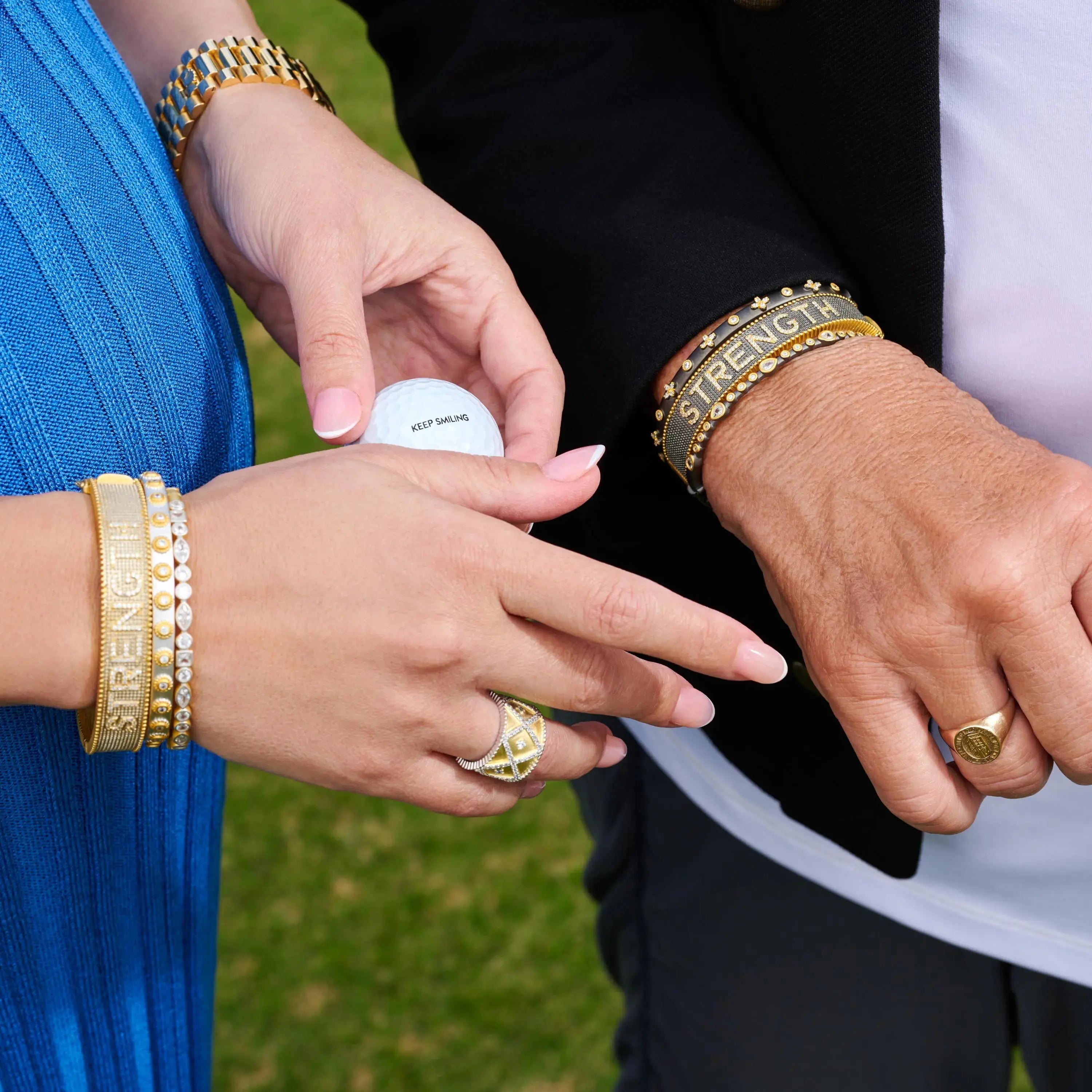 Bracelet in Yellow Gold with Light Blue Enamel and Diamonds | Tiffany & Co.